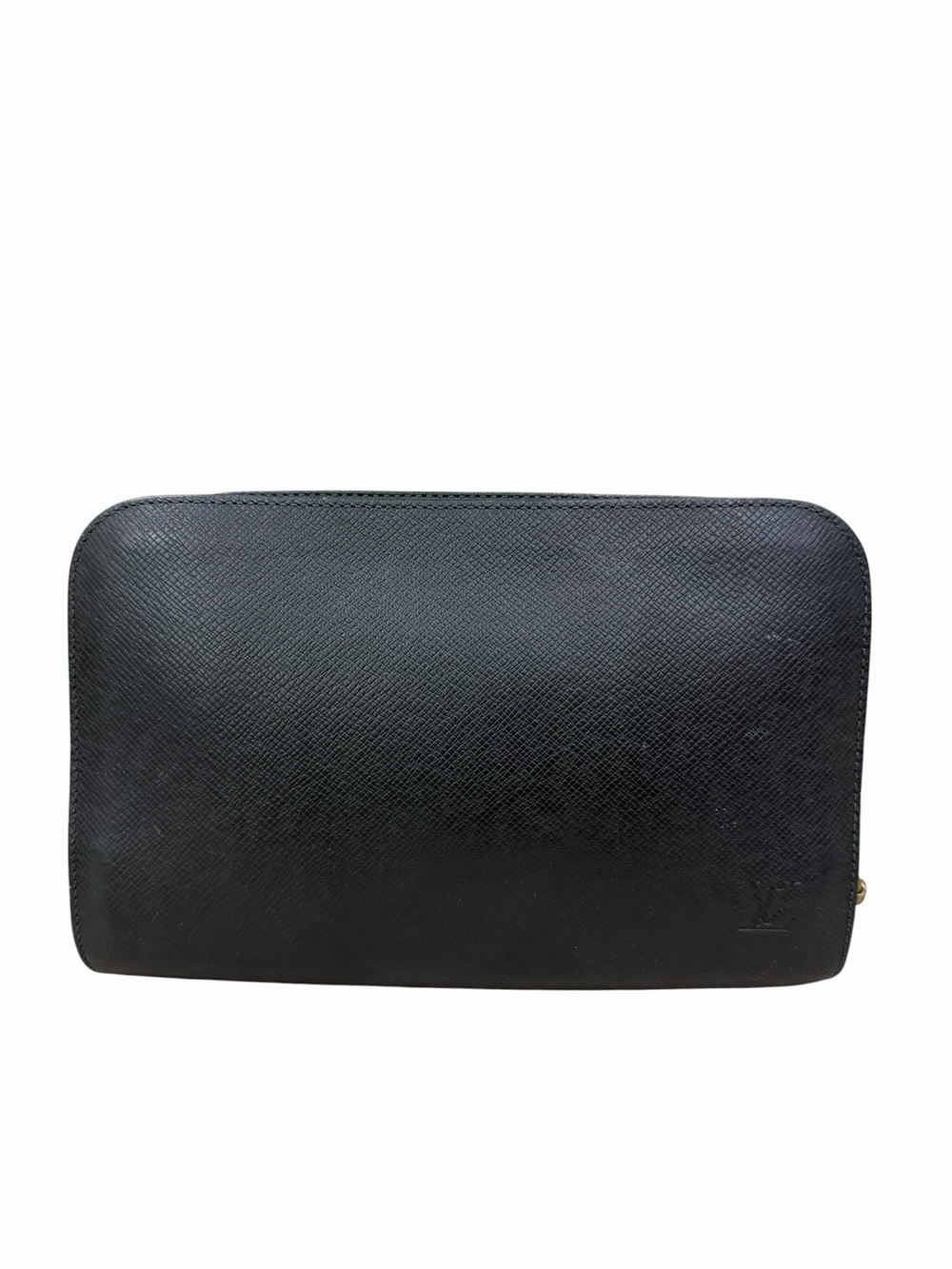 LOUIS VUITTON Taiga Baikal Epicea Leather Clutch Bag Accessories Pouch No Strap